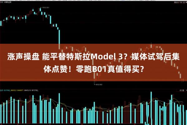 涨声操盘 能平替特斯拉Model 3？媒体试驾后集体点赞！零跑B01真值得买？