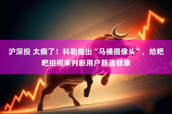 沪深投 太癫了！科勒推出“马桶摄像头”，给粑粑拍照来判断用户肠道健康